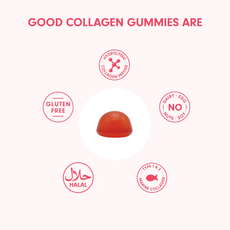 The Good Vitamin Co. 成人膠原容光煥發皮膚軟糖 (60粒)