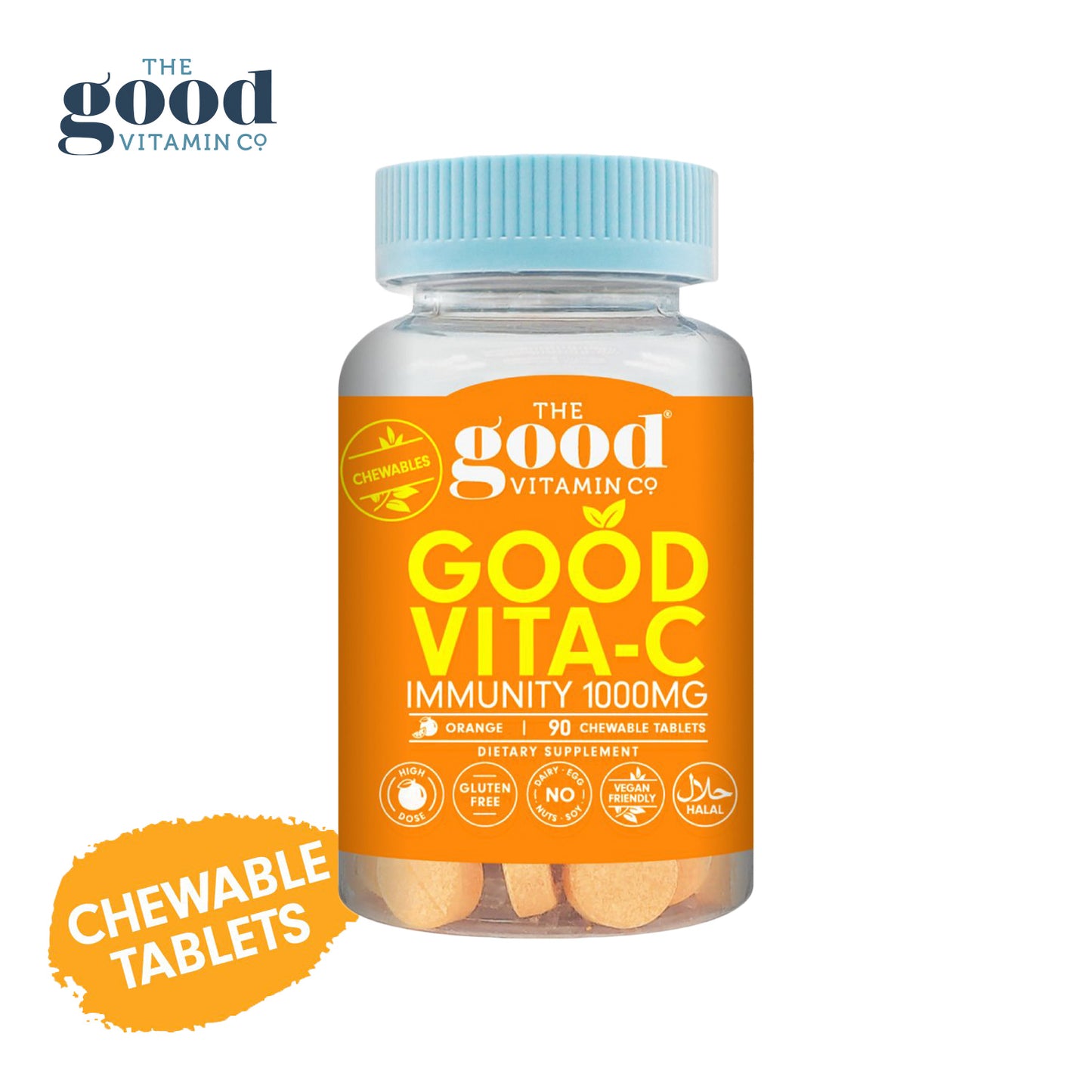 The Good Vitamin Co. 成人維他命C咀嚼片1000mg (90粒)