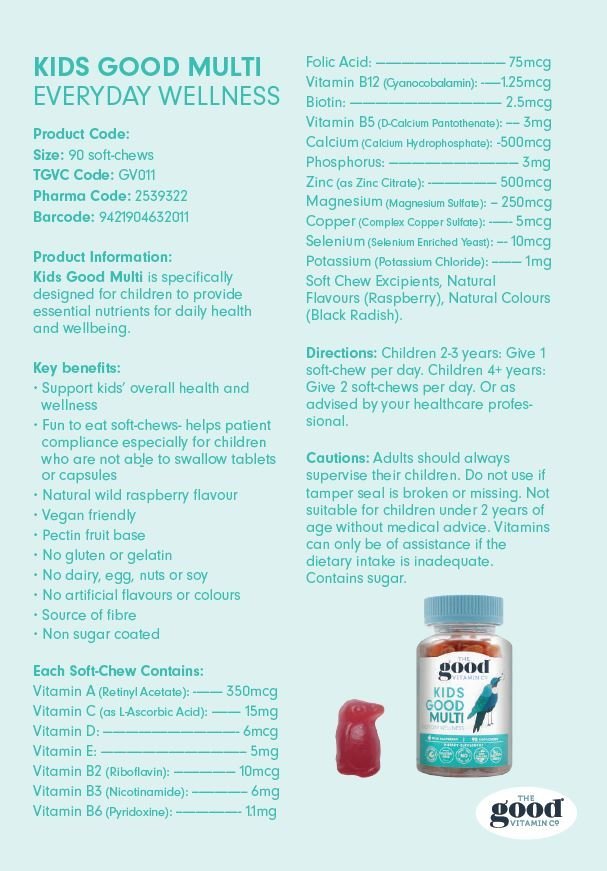 The Good Vitamin Co. 兒童多種維他命軟糖 (90粒/160粒)